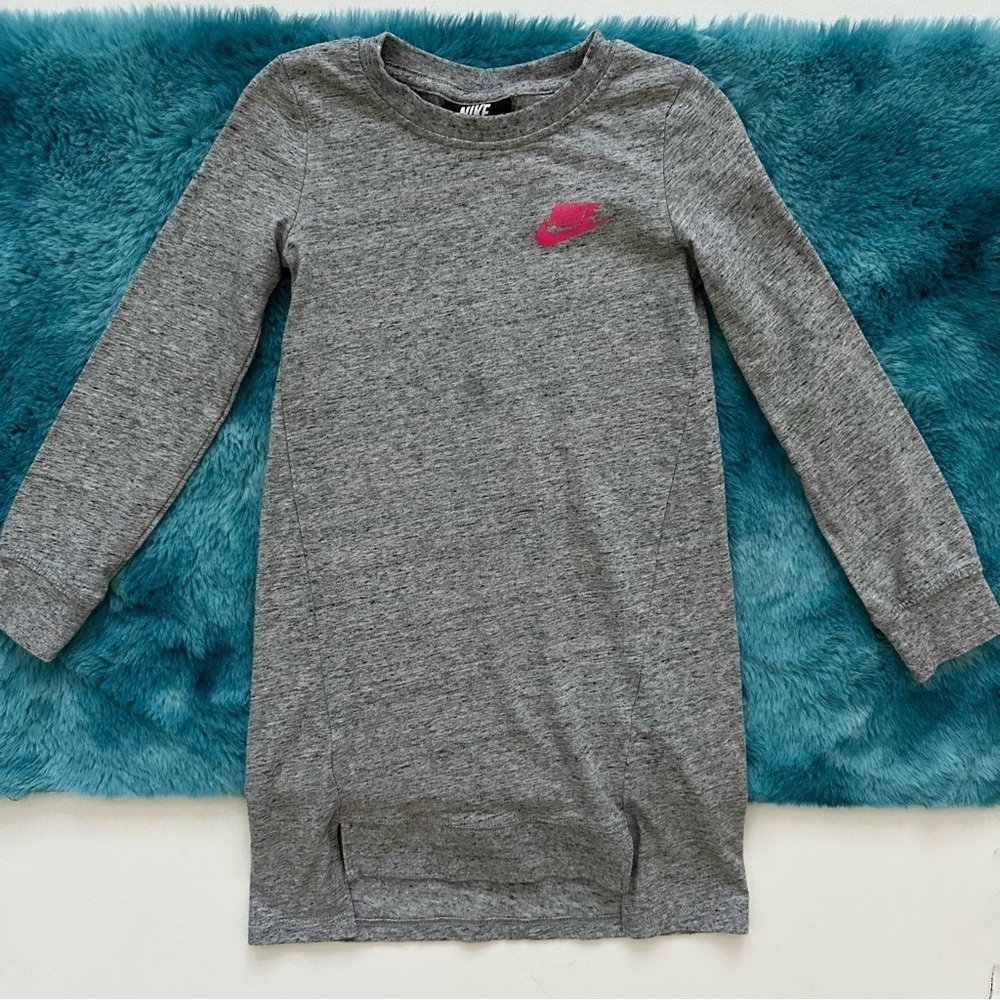 Nike Girls Long Sleeve T-shirt Dress Size S 4-5 Years